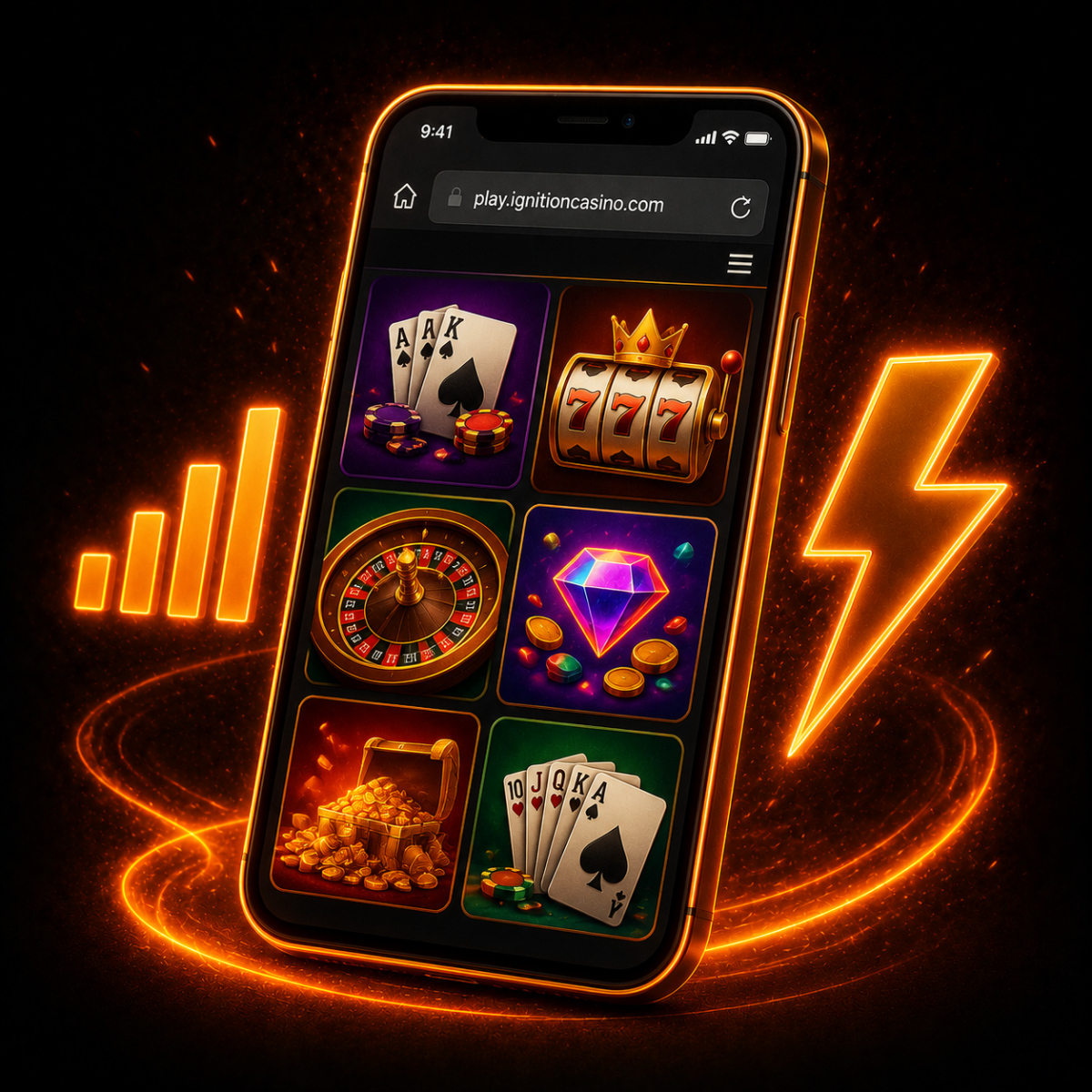 Ignition Casino instant play on mobile